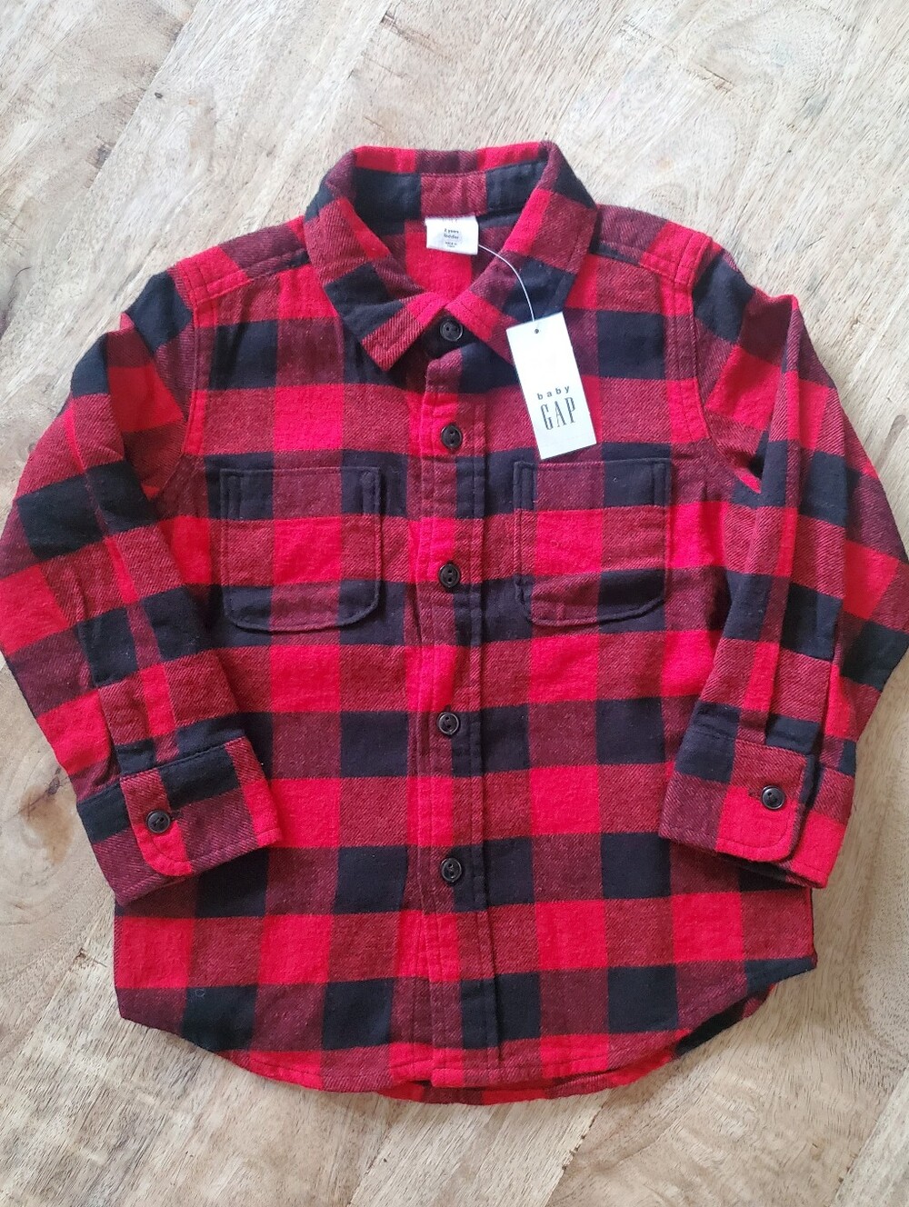 Baby Gap Boys 2T Buffalo Plaid Flannel Shirt